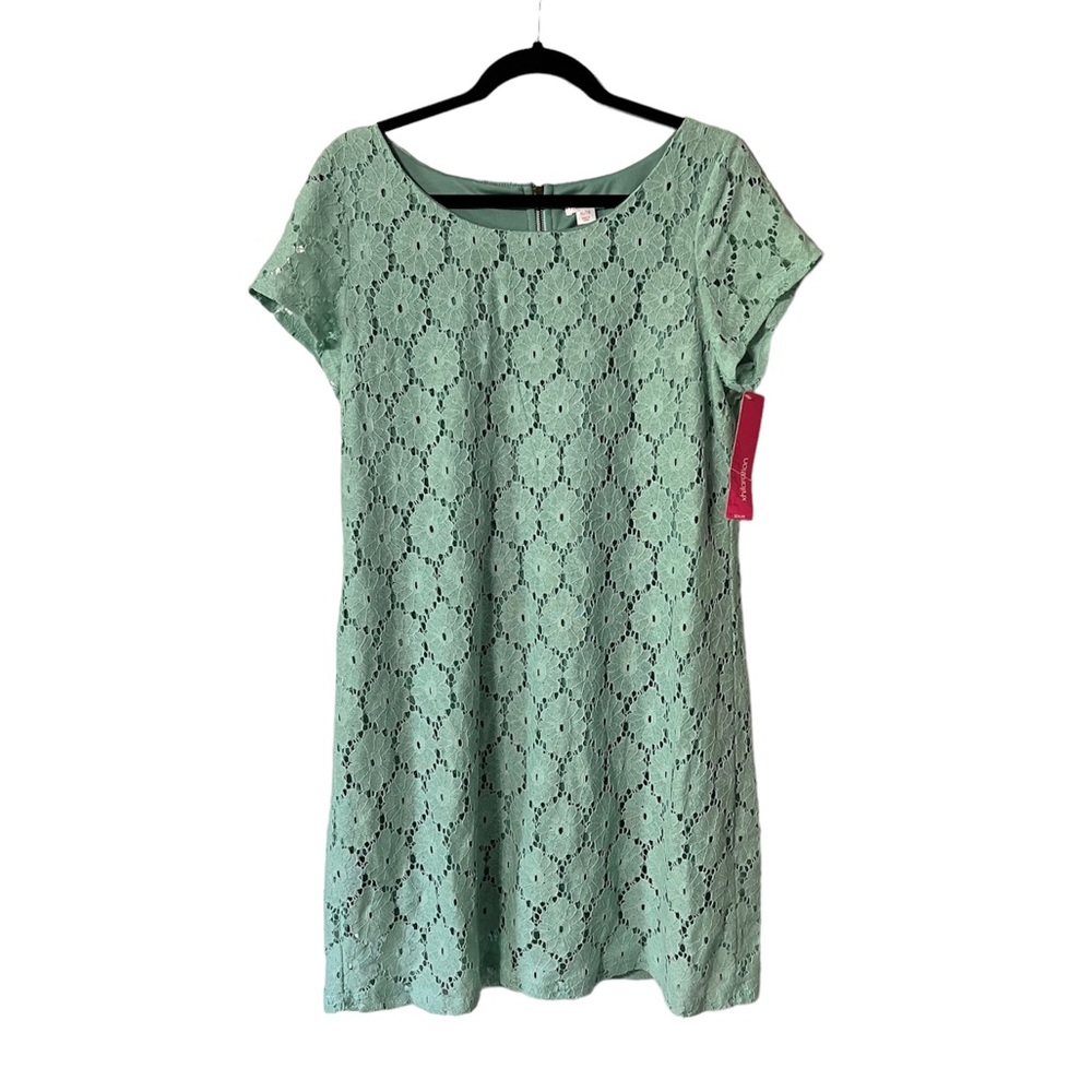NWT Xhilaration T-Shirt Dress Green Eyelet XL